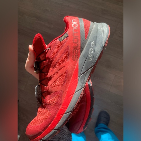 SalomonVibe gotex shoes running very good condition like 90%, Red size: 8.5~26,5 - Picture 3 of 12